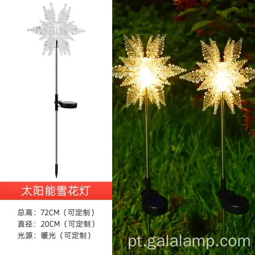 Luz solar colorida para festas de jardim ao ar livre